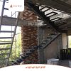 پله دوبلکس مستقی فلزی داخلی