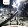 پله گرد دوبلکس فلزی کم جا مدرن