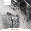 پله دوبلکس گرد حلزونی شکل فلزی